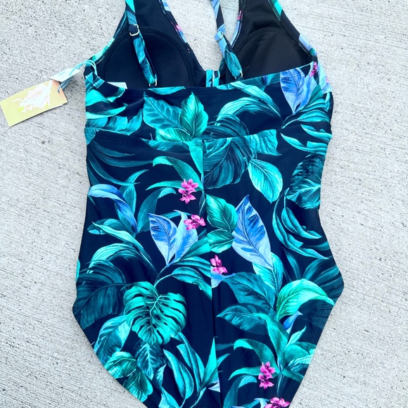 Kona Sol Tropical Print Women's Swimsuit NWT - Picture 5 of 6